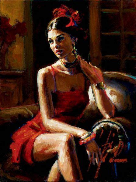 Linda In Red By Artist Fabian Perez Available At Village Gallery