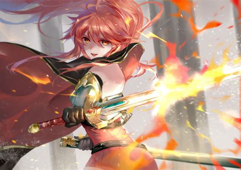 Wallpaper Epic Seven Video Game Characters Video Game Girls Anime Girls Women Redhead