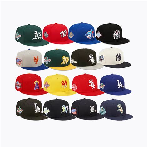 Custom 3d Embroidery Logo With Side Woven Patch Gorras Original Mlb