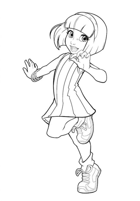 Stephanie In Lazy Town Coloring Page Download Print Or Color Online For Free