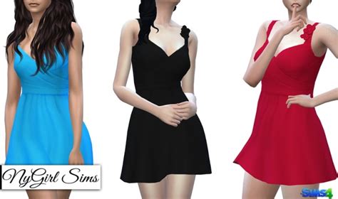 Bridesmaid Flare Dress At Nygirl Sims Sims 4 Updates