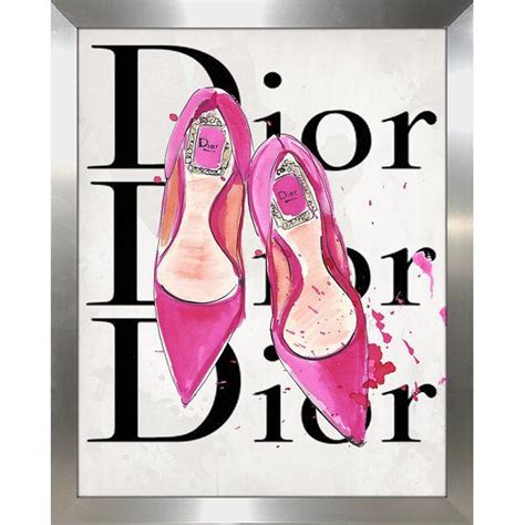 Dior 3 Graphic Art Print On Canvas In 2020 Graphic Art Print