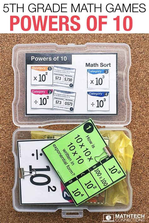 5th Grade Math Powers Of 10 Math Games 5th Grade Math