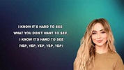 Sabrina Carpenter - Sue Me (Lyrics) - YouTube