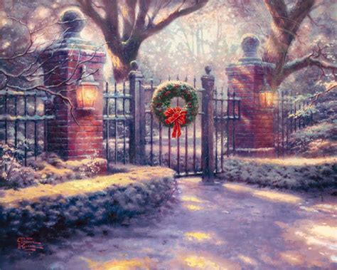 Christmas Gate Thomas Kinkade Studios