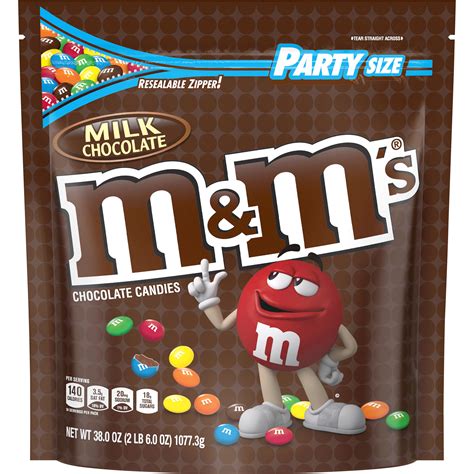 Mandms Milk Chocolate Candy Super Bowl Party Size 38 Oz
