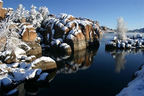 The busiest month for tourism in downtown prescott valley, az, us is february, followed by january and march. Watson Lake in the winter. Prescott Arizona | Prescott ...