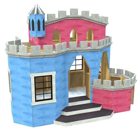 In addition, wood is a versatile material that adapts to any design you want. Indoor Princess Castle Plan | Play houses, Build a playhouse, Playset plans