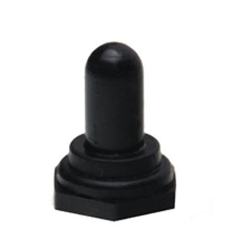 Toggle Switch Flexible Boot Black Standard Thread