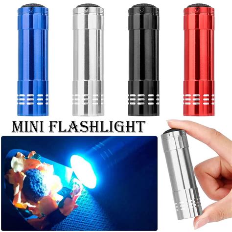 9 Led Uv Flashlight White Led Lamp Powerful Flash Light Lanterna