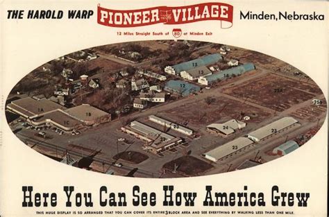 Harold Warp Pioneer Village Minden Ne Postcard