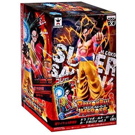 Dragon ball 3 in 1 volume 6. Banpresto 49454 Dragon Ball Heroes DXF Volume 3 with Card 6.5" Super Saiyan 4 Son Goku Action ...