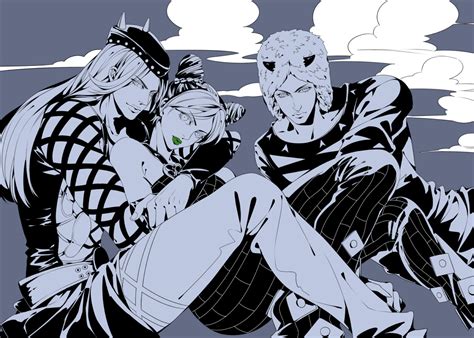 Kujo Jolyne Narciso Anasui And Weather Report Jojo No Kimyou Na