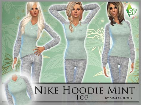 The Sims Resource Nike Hoodie Mint