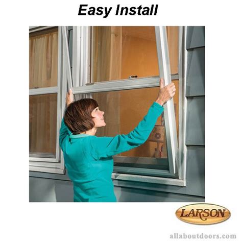 Larson Storm Window 3 Track White