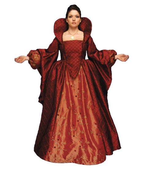 Deluxe Ladies Medieval Tudor Queen Elizabeth 1 Costume Complete