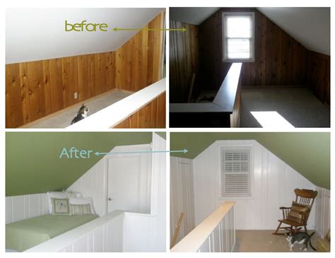 Painted Wood Paneling Beforeafter B B