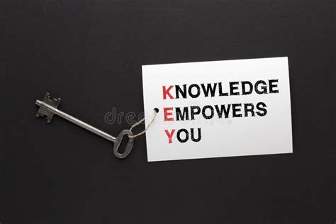 Knowledge Empowers You Key Stock Image Image Of Education