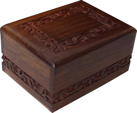 Amazon Bogati Hand Carved Rosewood Urn With Border Design Large