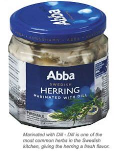 ABBA Dill Herring Swedish Recipes Dill Sauce Herring