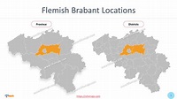 Belgium Flemish Brabant Map - OFO Maps