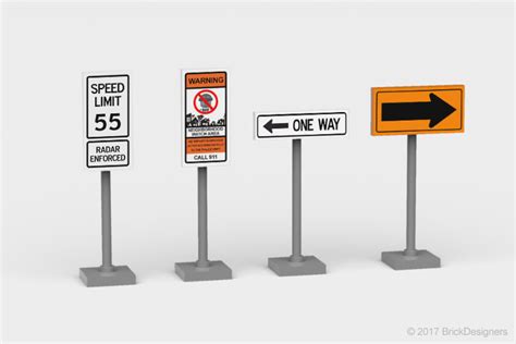 Lego Street And Traffic Signs
