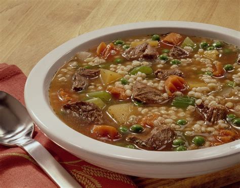 soupe boeuf et orge bœuf canadien