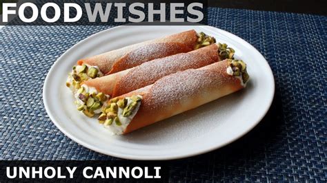 Foodwishes.com video recipes with chef john. Unholy Cannoli - Easy Cheater Cannoli - Food Wishes in ...