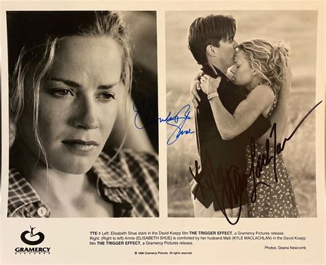 The Trigger Effect Elisabeth Shue And Kyle Maclachlan Signed Movie Photo Estatesales Org