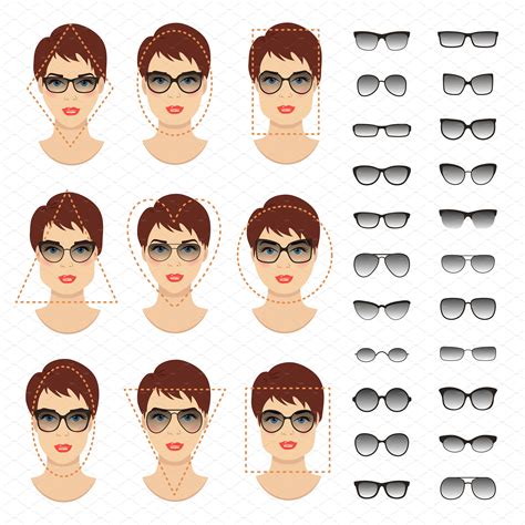 Woman Sunglasses Shapes 9 Faces