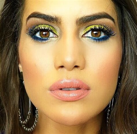 Brazilian Make Up Makeup Inspired Turquoise Eyeliner Face Beauty Makeup
