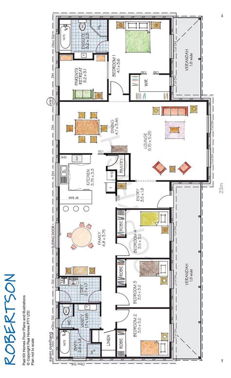 The Robertson Home Kit From Paal Kit Homes Floor Plan Details