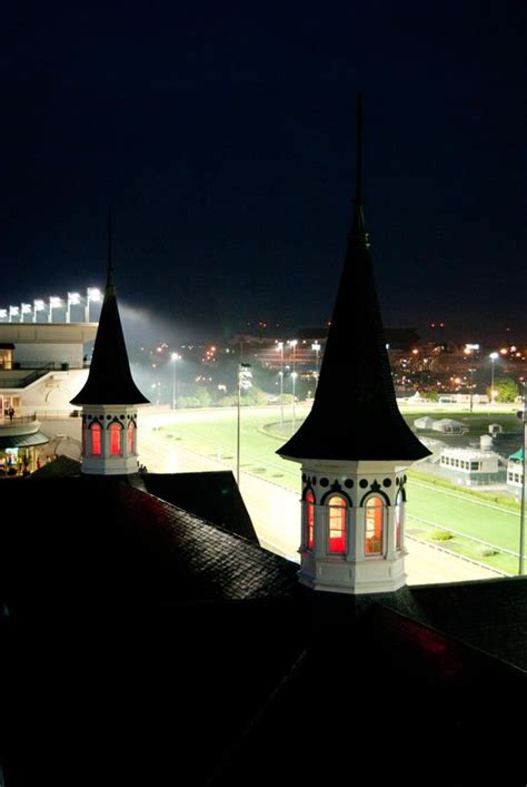 At churchill downs, a woman's choice of headwear depends on where her seat is. Churchill Downs & The Twin Spires at Night ~ Louisville ...
