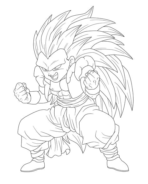 Goten Super Saiyan Coloring Pages En Dibujo De Goku Goku Dibujo My