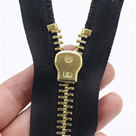 10 36 Inch Brass Separating Jacket Zipper Y Teeth Metal Heavy Duty Zippers Coats Ebay