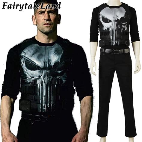 The Punisher Cosplay Costume Halloween Costumes For Adult Cosplay