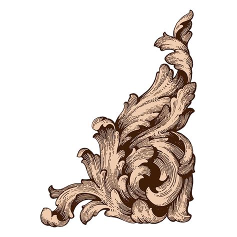 Premium Vector Baroque Floral Ornamental Border Corner