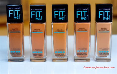 Maybelline Fit Me Matte Poreless Foundation Review Swatches And Price Glam O Sphere