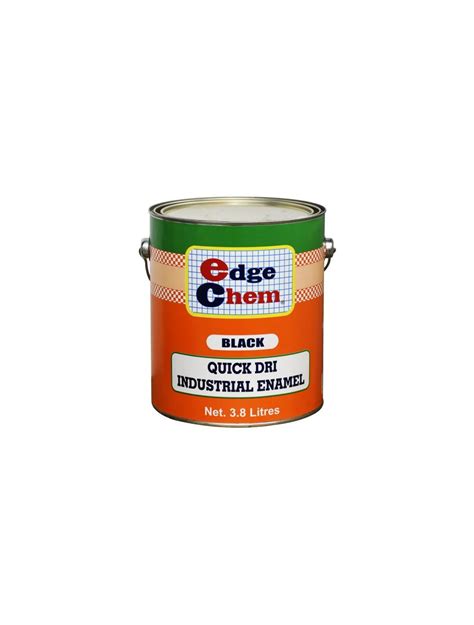 Edge Chem Quick Dri Industrial Enamel Black 1gal Handb Hardware And