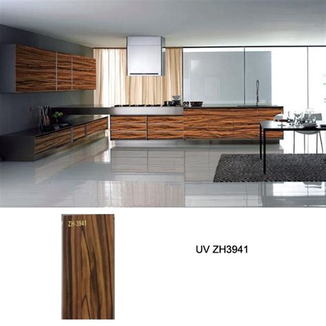 These seven spaces prove how fun they can be. Australia standard high gloss UV wood grain kitchen ...