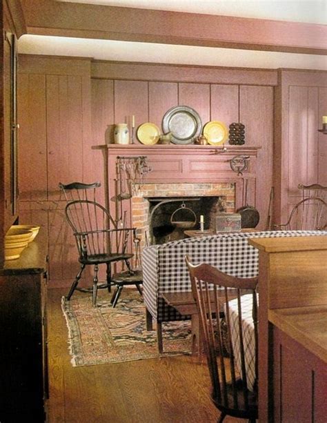 Farmhouse Interior Vintage Early American Farmhouse Showcases Raised Panel Walls Barn Wo