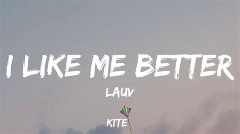 Lauv I Like Me Better Lyric Video Youtube