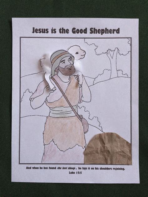 Faith Sprouts Jesus Is My Shepherd The Good Shepherd Bible Story