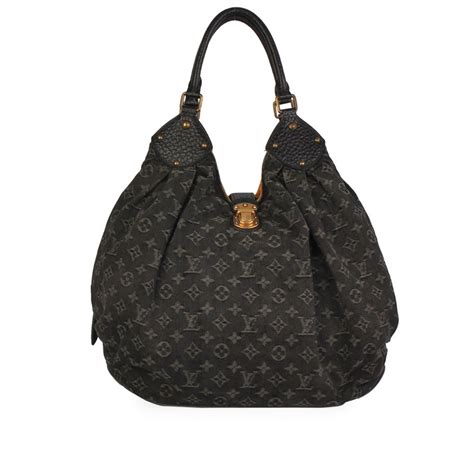 Louis Vuitton Denim Monogram Xl Bag Black Luxity