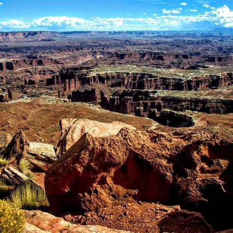 Grand View Point Overlook Parque Nacional Canyonlands Lo Que Se