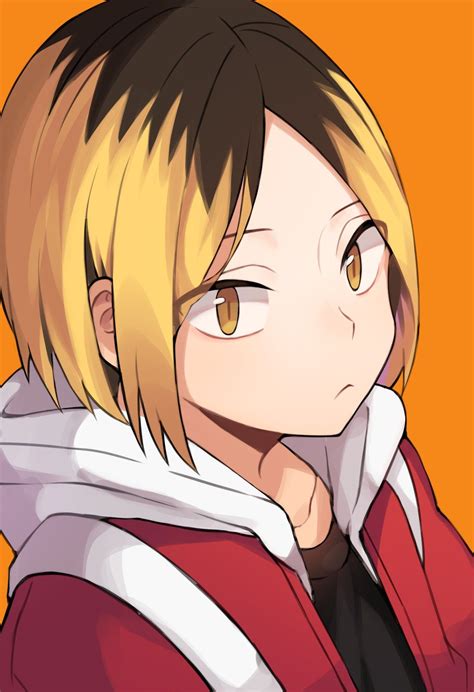 An Anime Character With Blonde Hair Wearing A Red And White Hoodie