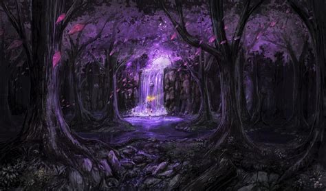 Fairy In Purple Fantasy Forest 4k Ultra Hd Wallpaper