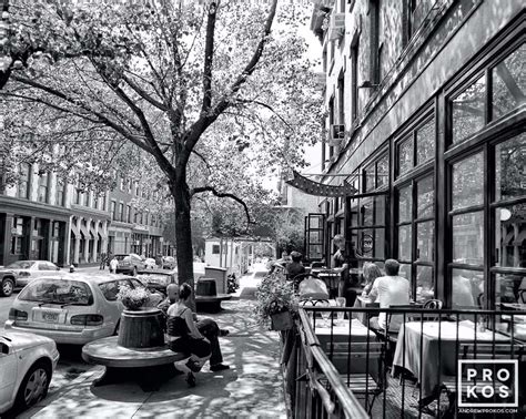 Cafe Street Scene Tribeca Fine Art Photo Print