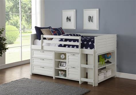 Hagen Twin Solid Wood Loft Bed With Bookcase By Sunside Sails Loft
