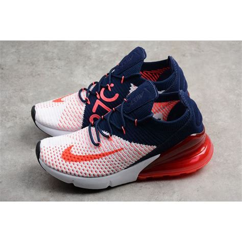 New Nike Wmns Air Max 270 Flyknit Dark Bluered White A01023 106 Nike